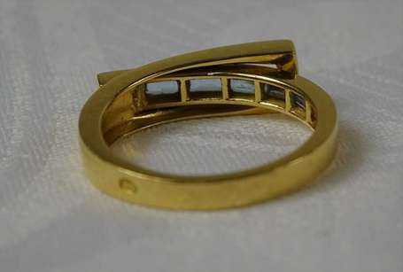 GUY LAROCHE - Bague moderniste en or jaune 18K 