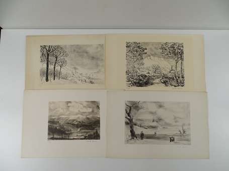 BERSIER (Jean Eugène) - (1895-1978) - Paysages 