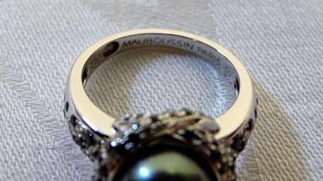 MAUBOUSSIN - Bague en or blanc 18K (750°/00) 