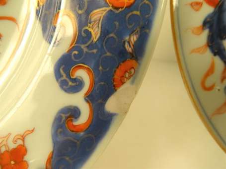 CHINE - Huit assiettes en porcelaine à décor en 