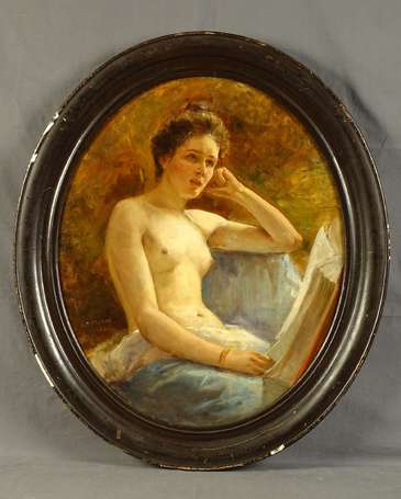 DEBAENE Alphonse Jules XIX-XXe - Portrait de femme