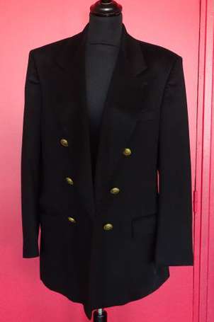 LANVIN - Blazer croisé en cachemire noir à 6 