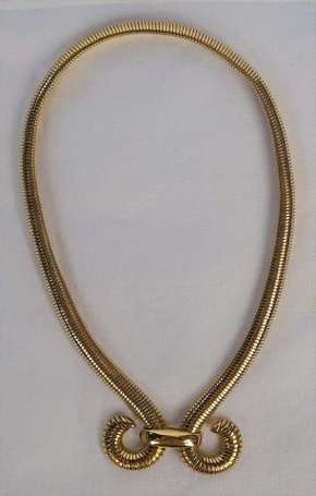 Collier ras le cou en or jaune 18K (750°/00), la 