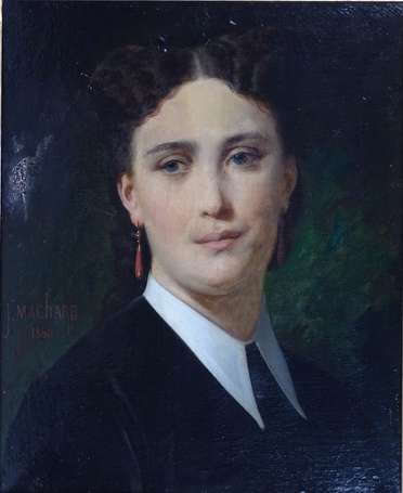 MACHARD Jules-Louis (1839-1900) - Portrait de 