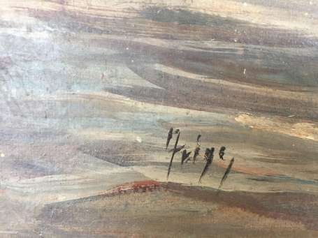 TRIGO Zénon (1850-1914) - Marine. Huile sur toile,