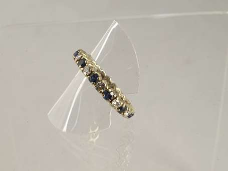 Alliance américaine en or gris 18 K (750°/°°) 