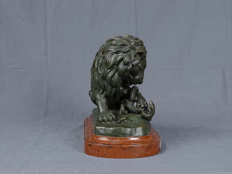 D'après Antoine-Louis BARYE (1795-1875) - Lion au 