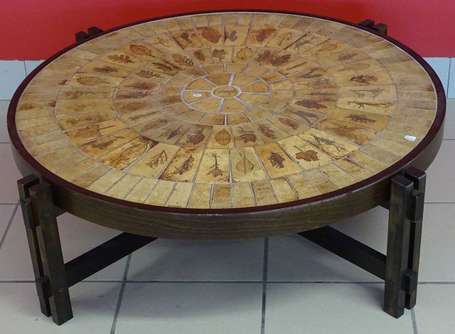 CAPRON Roger (1922-2006) - Table basse ronde, le 