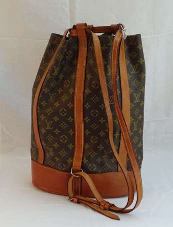 LOUIS VUITTON - Sac seau en toile monogram et cuir