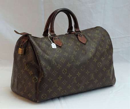 LOUIS VUITTON - Sac porté main Speedy en toile 