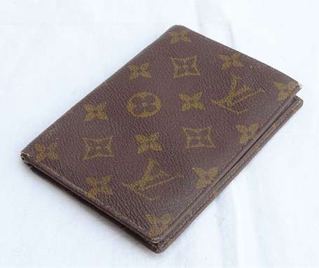 LOUIS VUITTON - Portefeuille en toile monogram et 