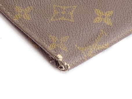 LOUIS VUITTON - Portefeuille en toile monogram et 