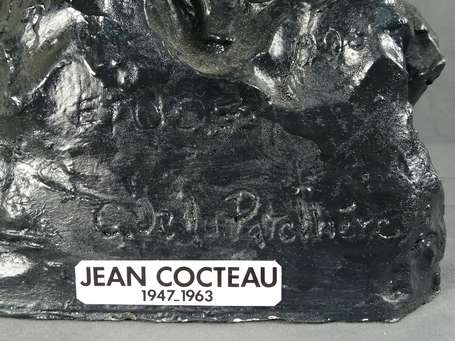 PATELLIERE Cyril de la (1950-) - Buste de Cocteau.