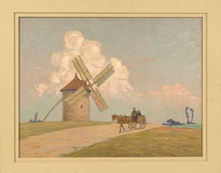 CYLKOW Ludwik (1877-1934) - Moulin en Bretagne. 