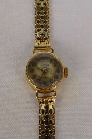 Montre bracelet de dame en or jaune 18K (750°/00),