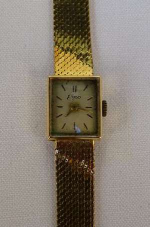 Montre bracelet femme en or jaune 18K (750°/00) le