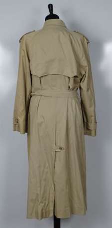 CELINE - Trench-coat en coton et polyester beige, 