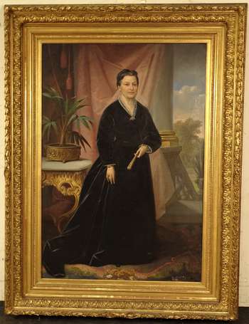 WILLEMS Louis (1820-1899) - Portrait de femme à 