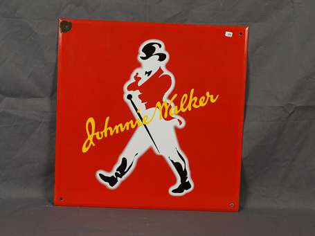 Johnny Walker, plaque émaillée plate, 50 x 50 cm 