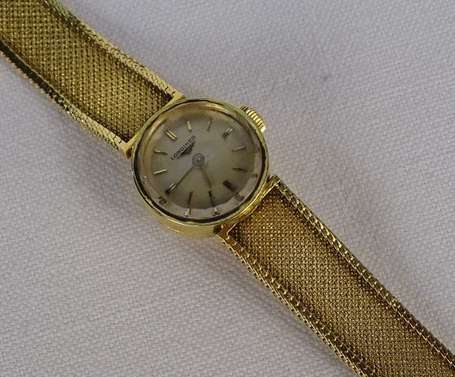 LONGINES - Montre bracelet de dame en or jaune 18K