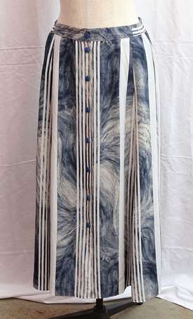FRANCK OLIVIER - Jupe longue vintage en polyester 