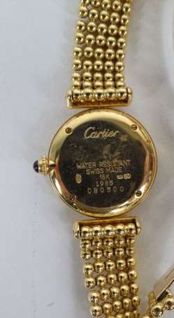 MUST de CARTIER - Montre bracelet de femme en or 