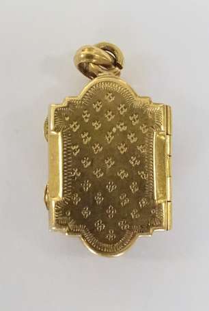 Pendentif reliquaire en or jaune 18K (750°/00) de 