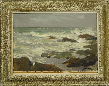 PONCEAU Jules François (1881-1961) - Bord de mer 