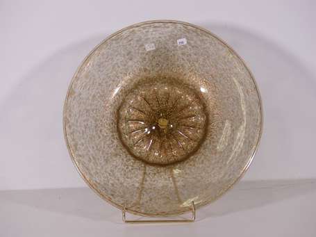 MURANO - Coupe circulaire en verre à décor de 