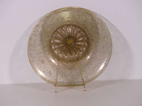 MURANO - Coupe circulaire en verre à décor de 