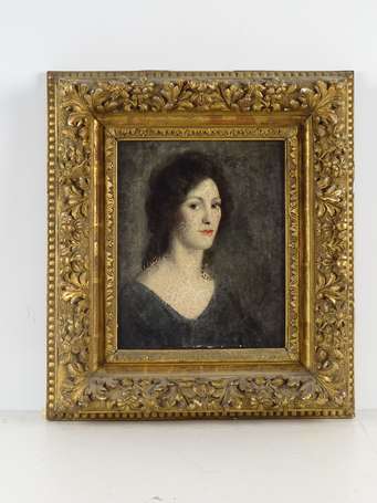 HERMANT (Fin XIXé - Début Xxé) Portrait de femme. 
