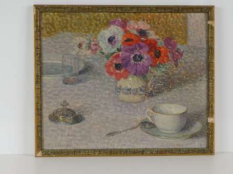 ECOLE Xxé Nature morte au bouquet de coquelicots. 