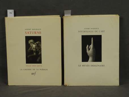 MALRAUX (André) - Ensemble de 2 volumes : 