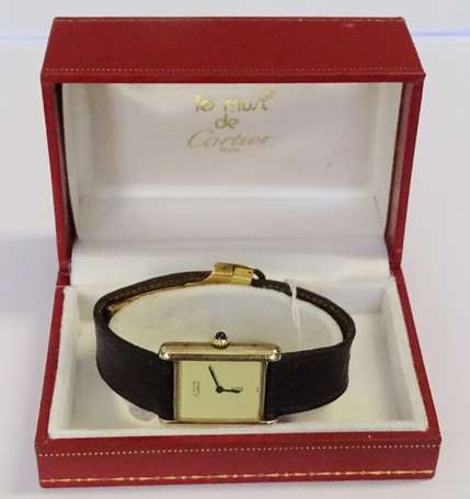 CARTIER Must - Montre bracelet de dame en vermeil 