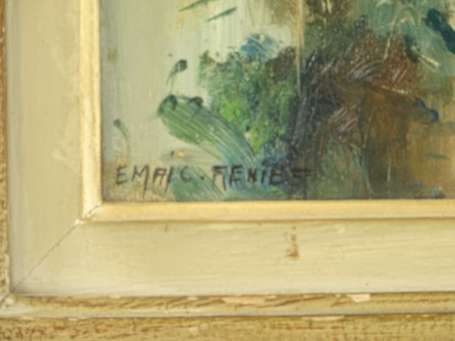 RENIER Emerik Xxé Quimper Huile sur toile, signée 