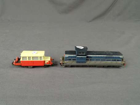 Jouef-2 loco -dresline et son wagon, BB66150 