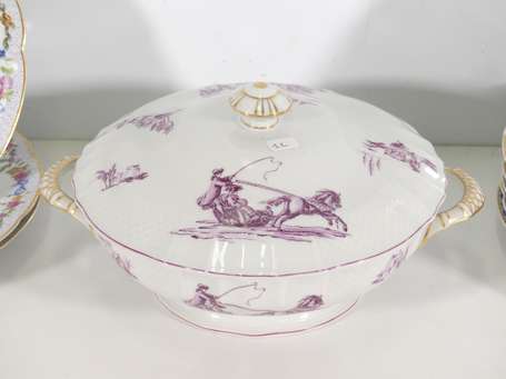 BERNARDAUD, Limoges - Série de 9 assiettes en 