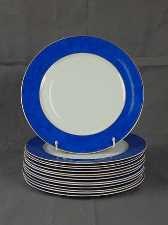 HAVILAND - 14 assiettes de présentation, l'aile 