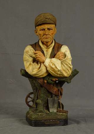 LE GULUCHE Joseph (1849-1915) - Vieux laboureur. 
