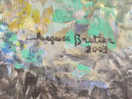 BROTIER Jacques 1925-2008 Le linge dans le bois à 