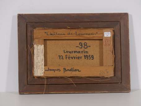 BROTIER Jacques 1925-2008 Château de Lourmarin 