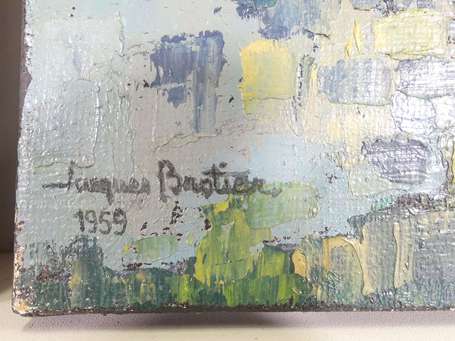 BROTIER Jacques 1925-2008 Paysages Cinq Huiles sur