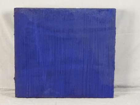 RAGUENES PAUL (1964-) Monochrome bleu. Acrylique 