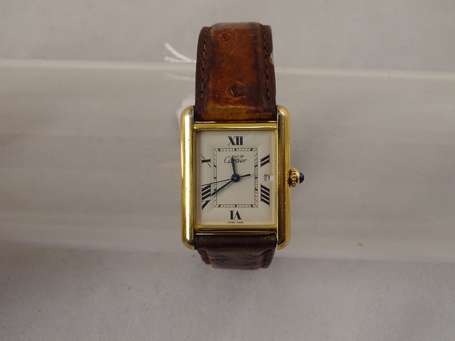 Must de CARTIER, Tank, montre bracelet à boîtier 