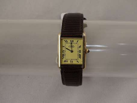 Must de CARTIER, Tank, montre bracelet à boîtier 