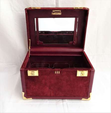 CARTIER Must de - Vanity-case vintage en cuir et 