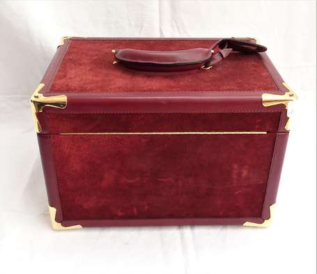 CARTIER Must de - Vanity-case vintage en cuir et 