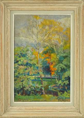 CERISIER Simone-Marie (1903) - Parc en automne. 