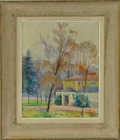 CERISIER Simone-Marie (1903) - Maison en automne. 