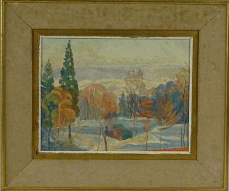 CERISIER Simone-Marie (1903) - Paysage hivernal. 